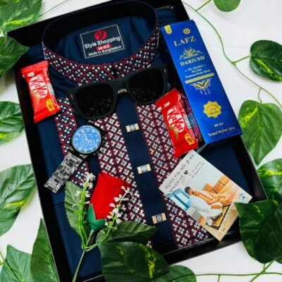 Premium Blue Panjabi Combo package