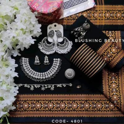 Combed cotton saree package